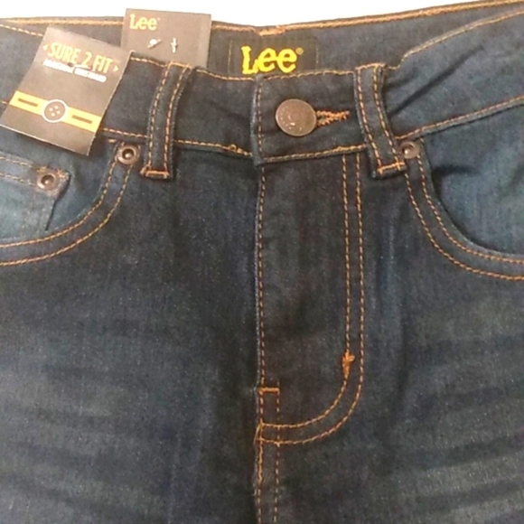 LEE BOY'S SLIM FIT COMFORT STRETCH DENIM SHORTS SIZE 8 NWT - Picture 4 of 10